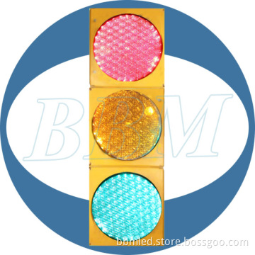 200mm Yellow Housing Industrial Traffic Light with 3 Colors